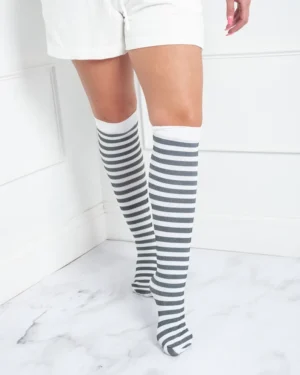 Medias Bucaneras Rayadas 7/8 Lycra Talle Unico Art. 216